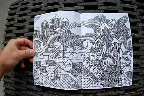 good vs evil magazine art drawing