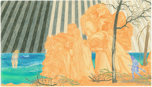 michael krueger drawing artist kansas lawrence