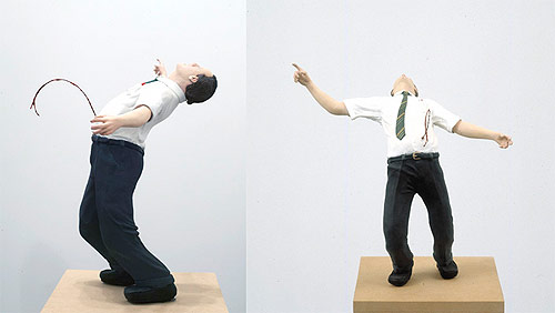 thomas broome sculpture man shot from behind artist