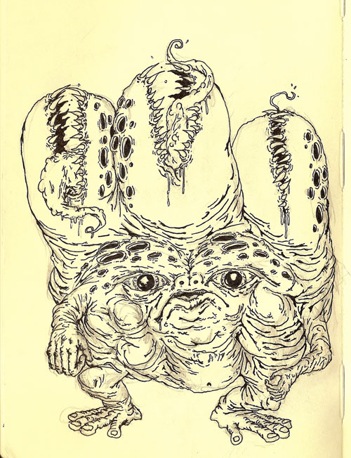 devin renshaw super crazy monsters drawings