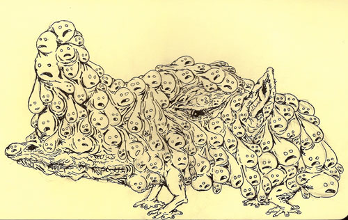 devin renshaw super crazy monsters drawings