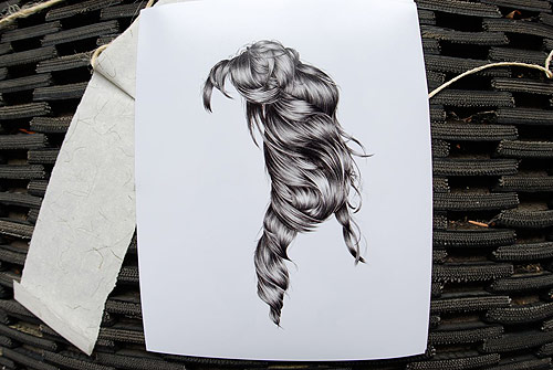 emily wong hair drawing