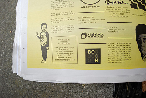 pie paper new zealand repetition art magazine