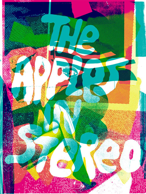 apples in stereo insound tee by mike perry