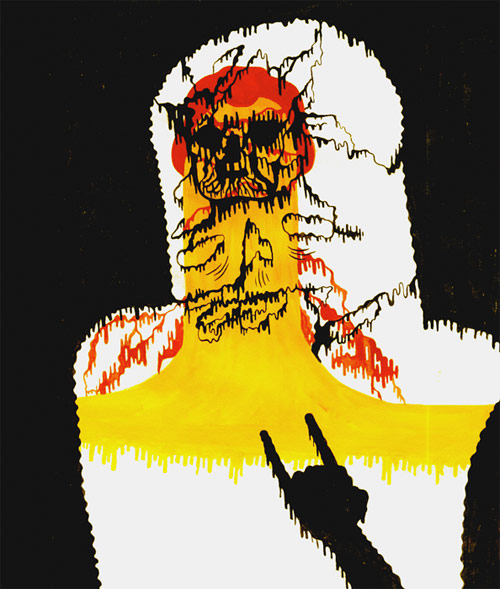 Illustrator Michael DeForge King Trash drawing