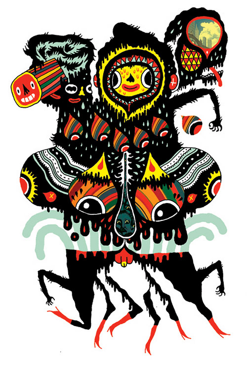 Illustrator Michael DeForge King Trash drawing