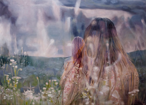 pakayla biehn artist painter double exposure painting