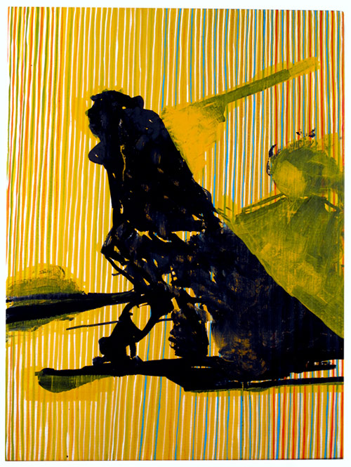 ej hauser vertical stripes abstract artist painter painting
