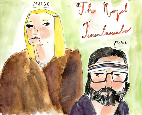 elizabeth graeber illustration the royal tenenbaums richie margot illustrator baltimore