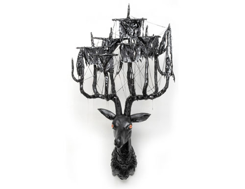 elizabeth mcgrath art sculpture deer