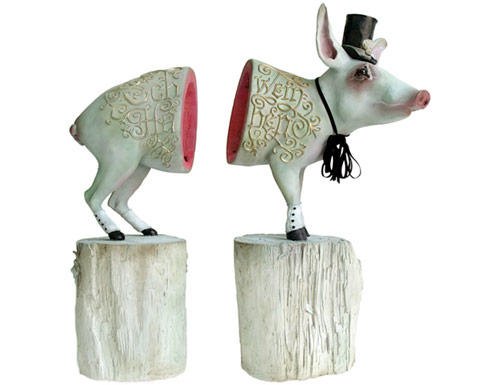 elizabeth mcgrath art sculpture pig