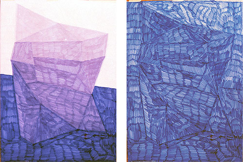 katja mater artist two drawing marker multiple moments