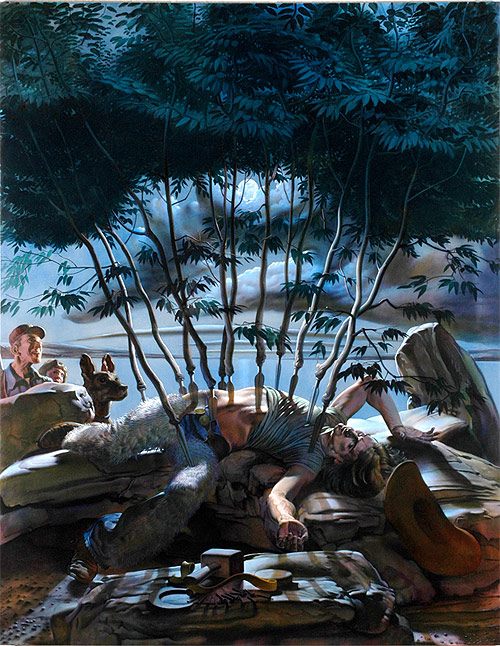 nicola verlato artist spears stabbing painter painting