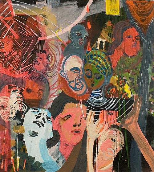 Artist painter Emily Noelle Lambert painting