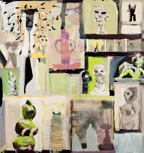 Artist painter Emily Noelle Lambert painting