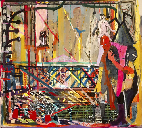 Artist painter Emily Noelle Lambert painting