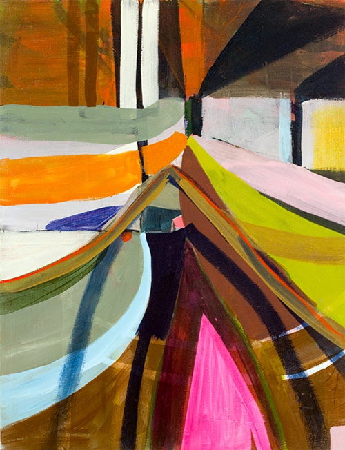 Artist painter Emily Noelle Lambert painting
