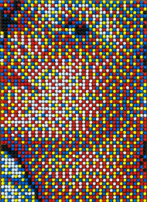 eric daigh push pin art portrait