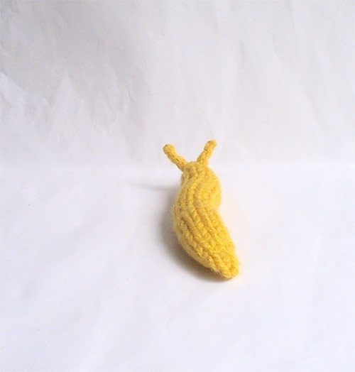giant knit banana slug etsy lullabylily