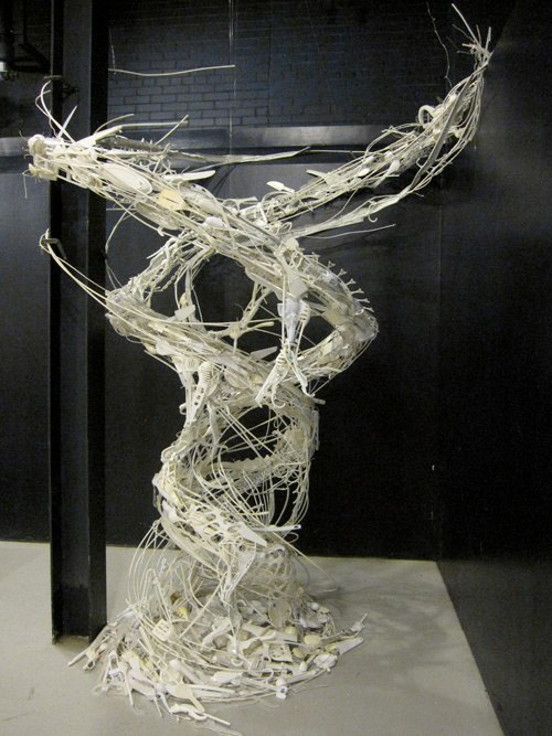 Reclaimed object sculptures by Sayaka Kajita Ganz
