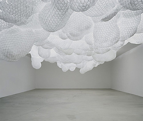 tara donovan artist sculpture tape paper drinking straws