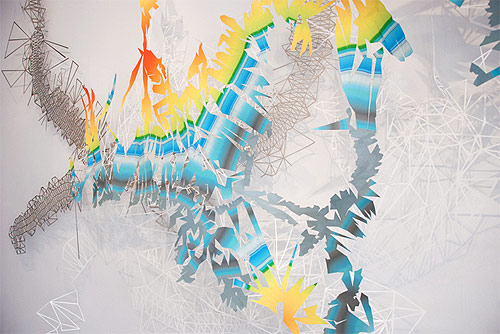 adriane colburn artist paper cut installation