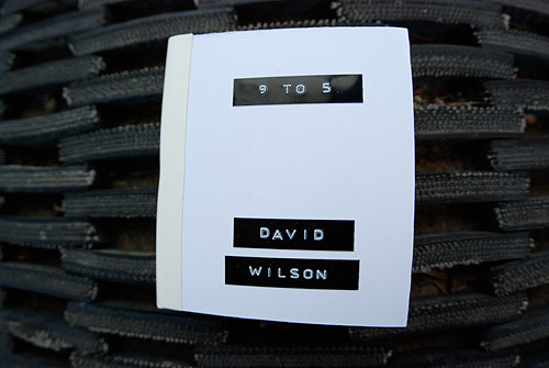 david wilson photographer photography 9 to 5 series handmade photo book