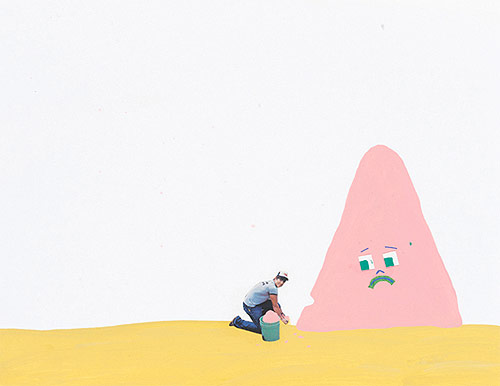 misaki kawai artist drawing collage