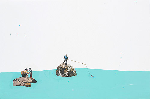 misaki kawai artist drawing collage
