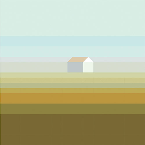 Landschaft mit haus paintings by Maria Zaikina