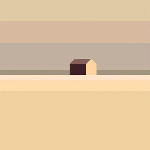 Landschaft mit haus paintings by Maria Zaikina