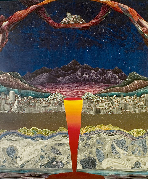 adam friedman artist collage mixed media