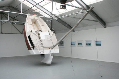 Artist Julien Berthier sculpture