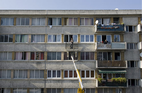 Artist Julien Berthier sculpture