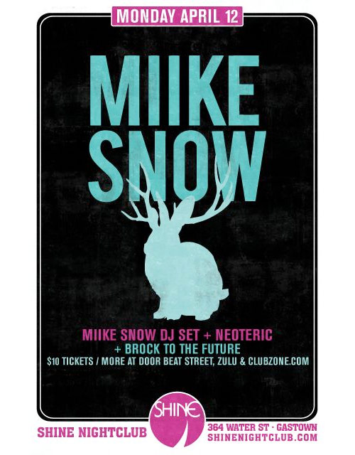 miike snow dj set vancouver shine