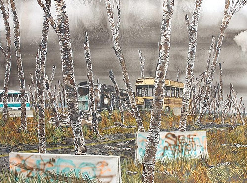 artist alex lukas drawing painting mixed media