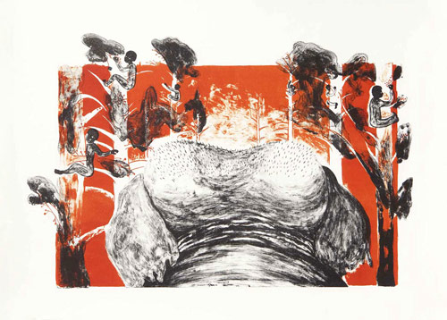 saejean oh artist drawing lithography