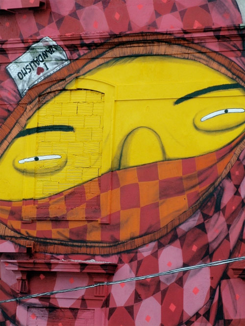 Os Gemeos and Blu mural in Lisboa Portugal