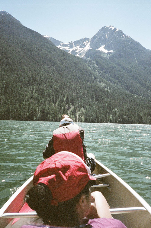 camping photos canoe trip british columbia wilderness