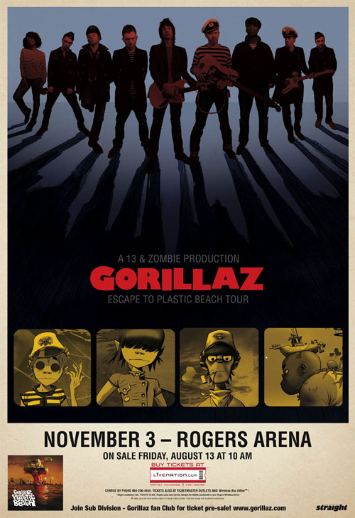 gorillaz escape to plastic beach tour vancouver booooooom giveaway