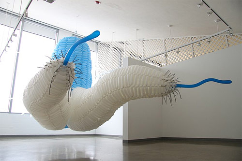 Balloon sculptures by artist Jason Hackenwerth