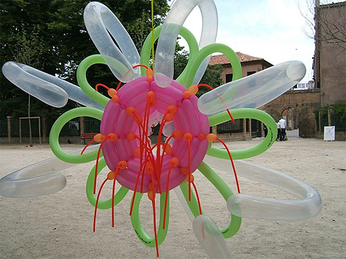 Balloon sculptures by artist Jason Hackenwerth