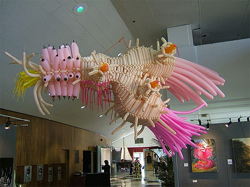 Balloon sculptures by artist Jason Hackenwerth