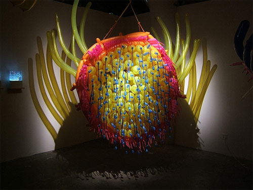 Balloon sculptures by artist Jason Hackenwerth