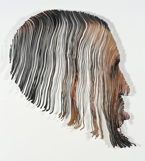 justine khamara artist cut photographs installations sculptures