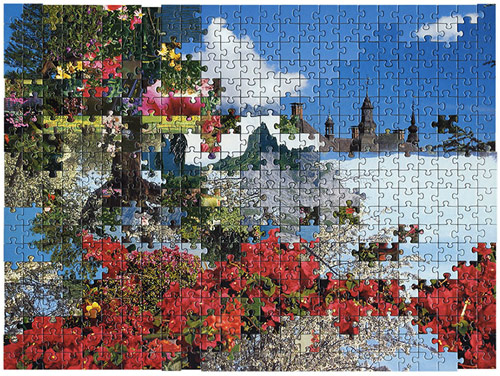 Love Love puzzle collages by Kent Rogowski