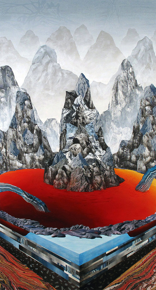 mixed media artist painter painting adam friedman