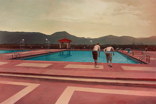 Artist painting painter Alex Roulette