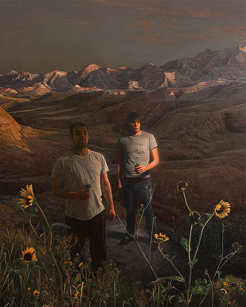 Artist painting painter Alex Roulette