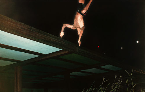 Artist painting painter Alex Roulette
